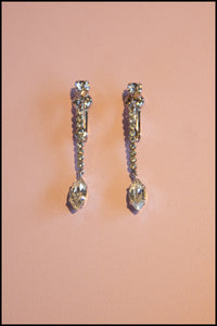 Vintage Crystal Drop Earrings