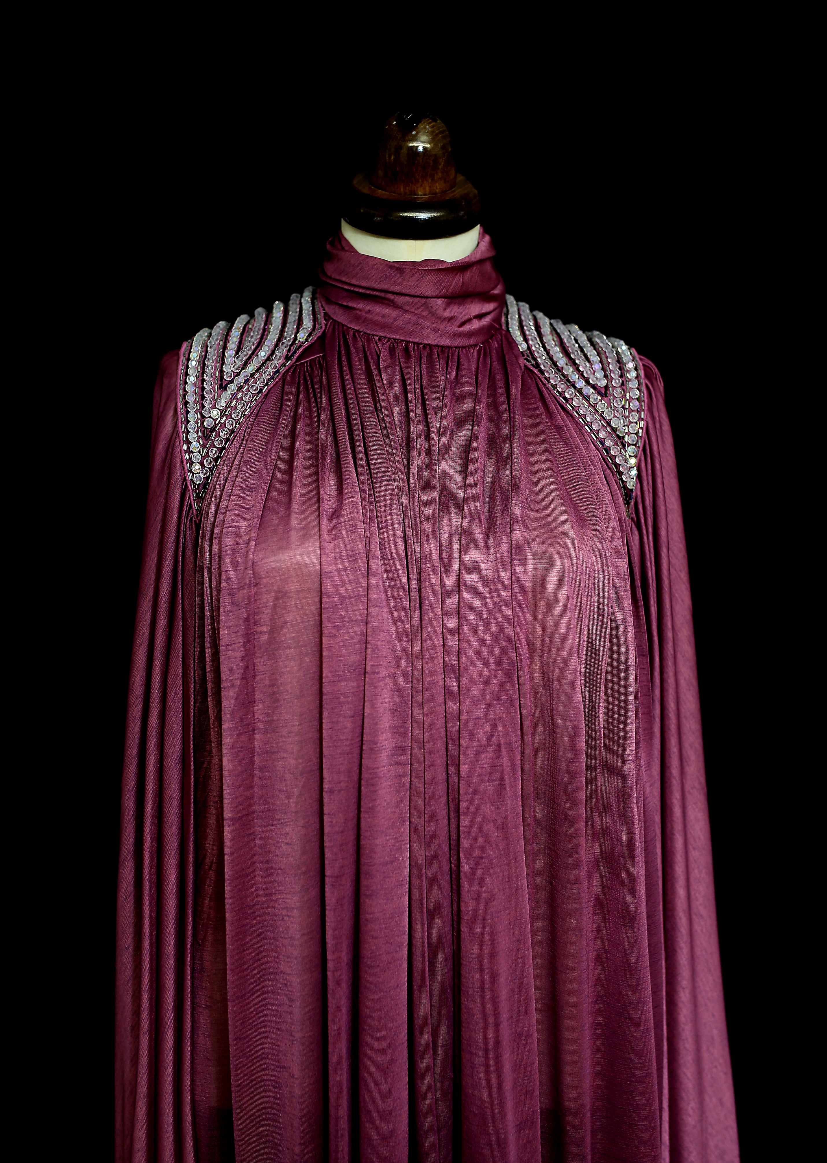 Vintage 1970s Disco Kaftan Dress