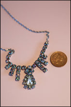 Vintage 1950s Rainbow Rhinestone Necklace