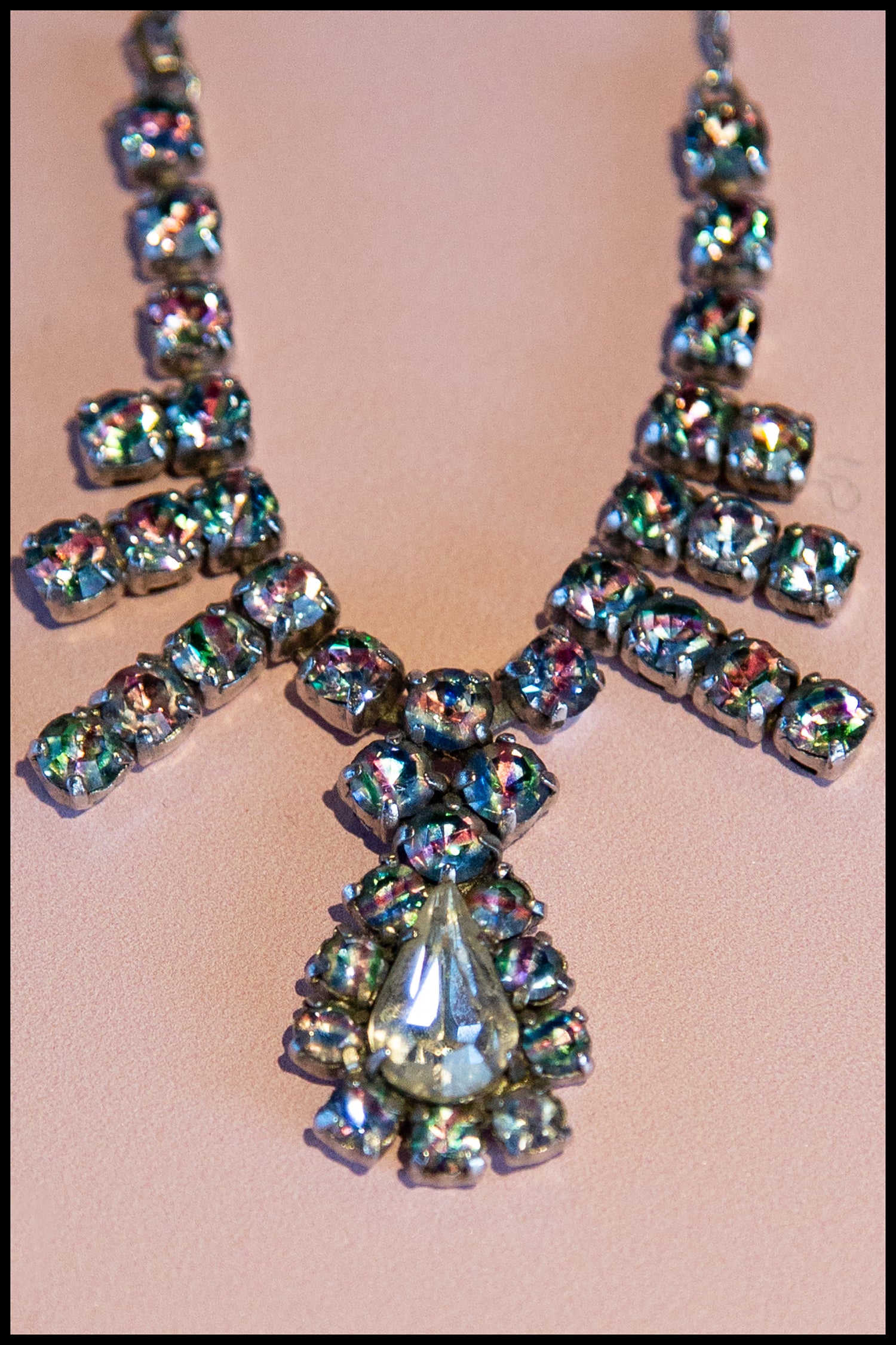Vintage 1950s Rainbow Rhinestone Necklace – ALEXANDRAKING