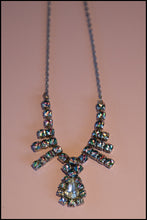 Vintage 1950s Rainbow Rhinestone Necklace