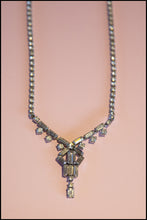 Vintage 1950s Rhinestone Crystal Art Deco Necklace