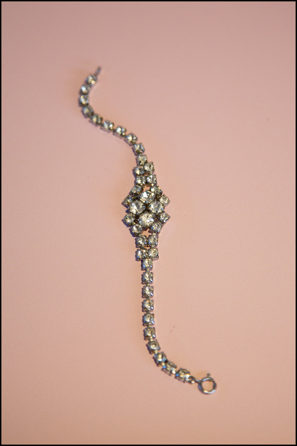 Vintage 1950s Crystal Rhinestone Bracelet