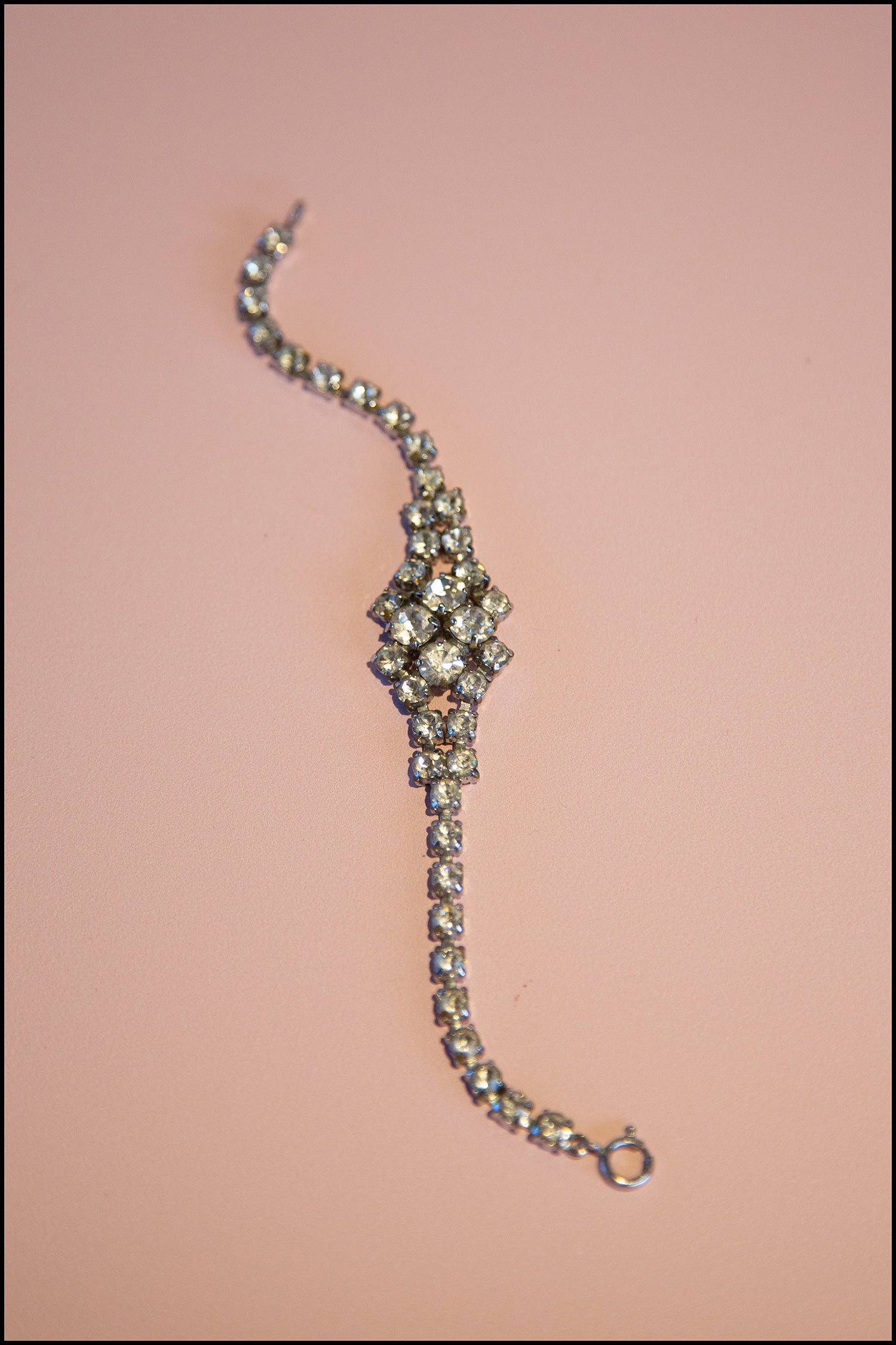 Vintage 1950s Crystal Rhinestone Bracelet