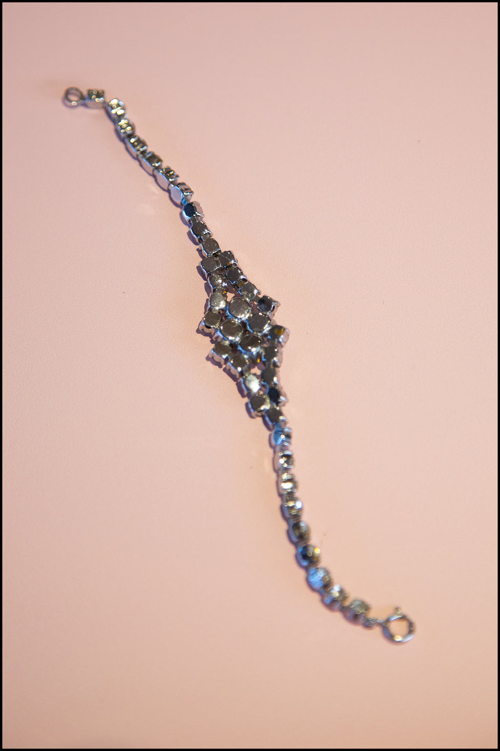 Vintage 1950s Crystal Rhinestone Bracelet