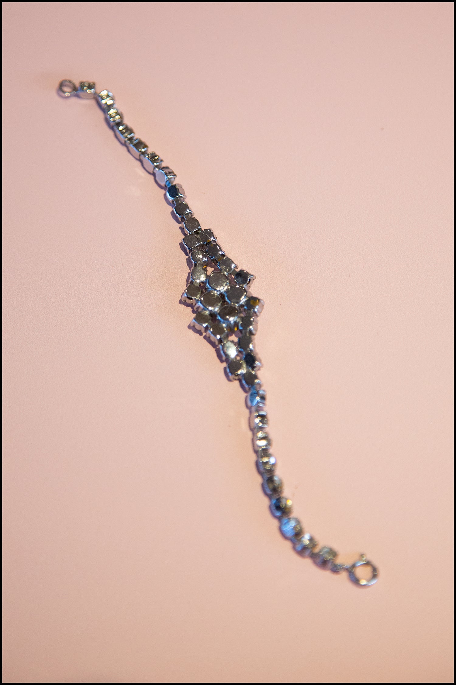 Vintage 1950s Crystal Rhinestone Bracelet