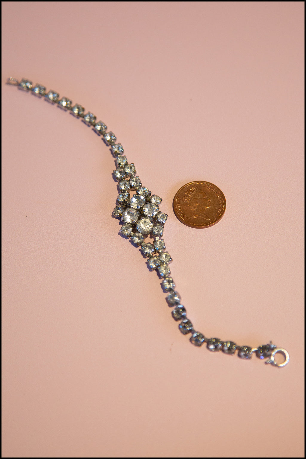 Vintage 1950s Crystal Rhinestone Bracelet