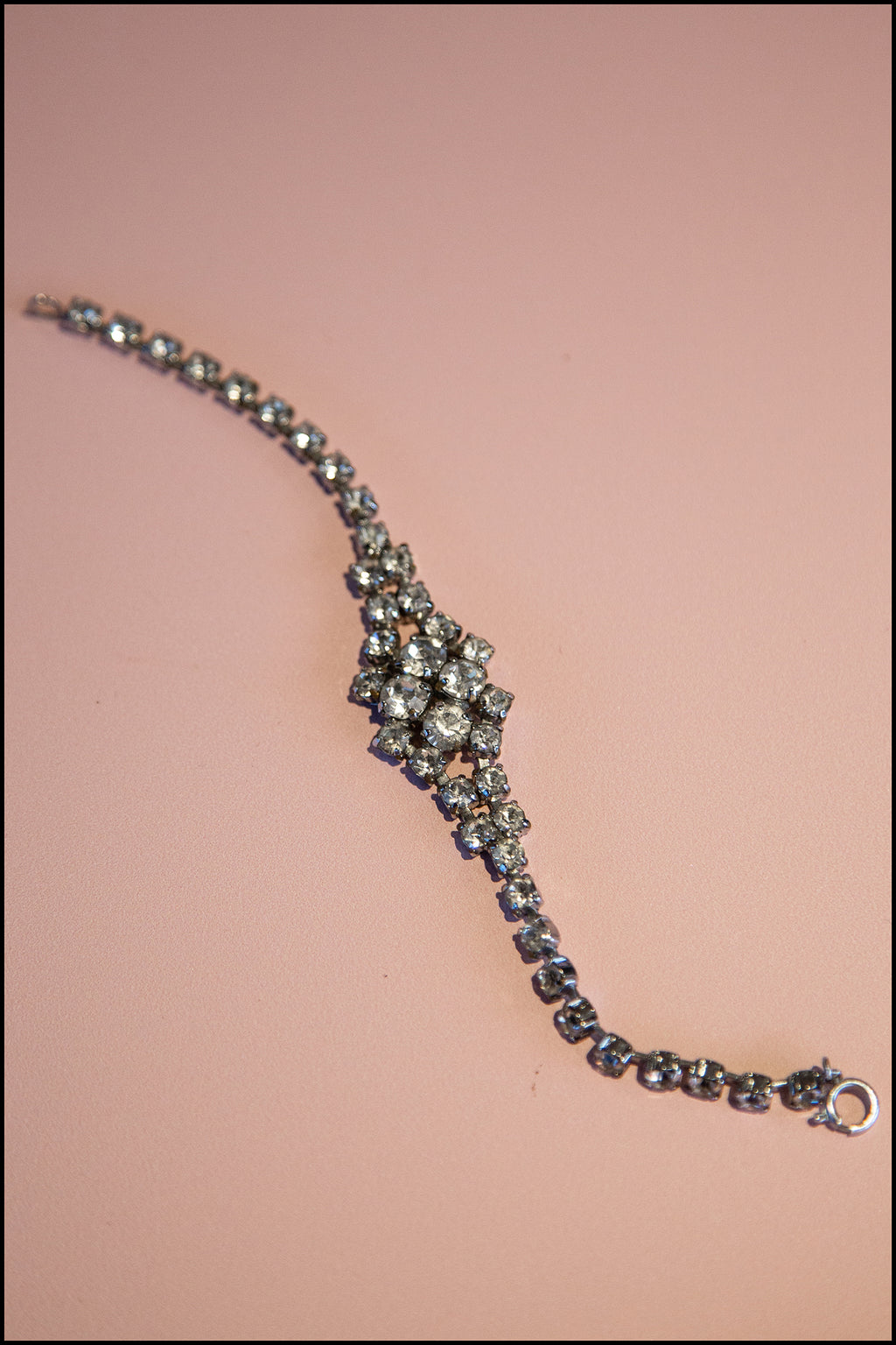 Vintage 1950s Crystal Rhinestone Bracelet