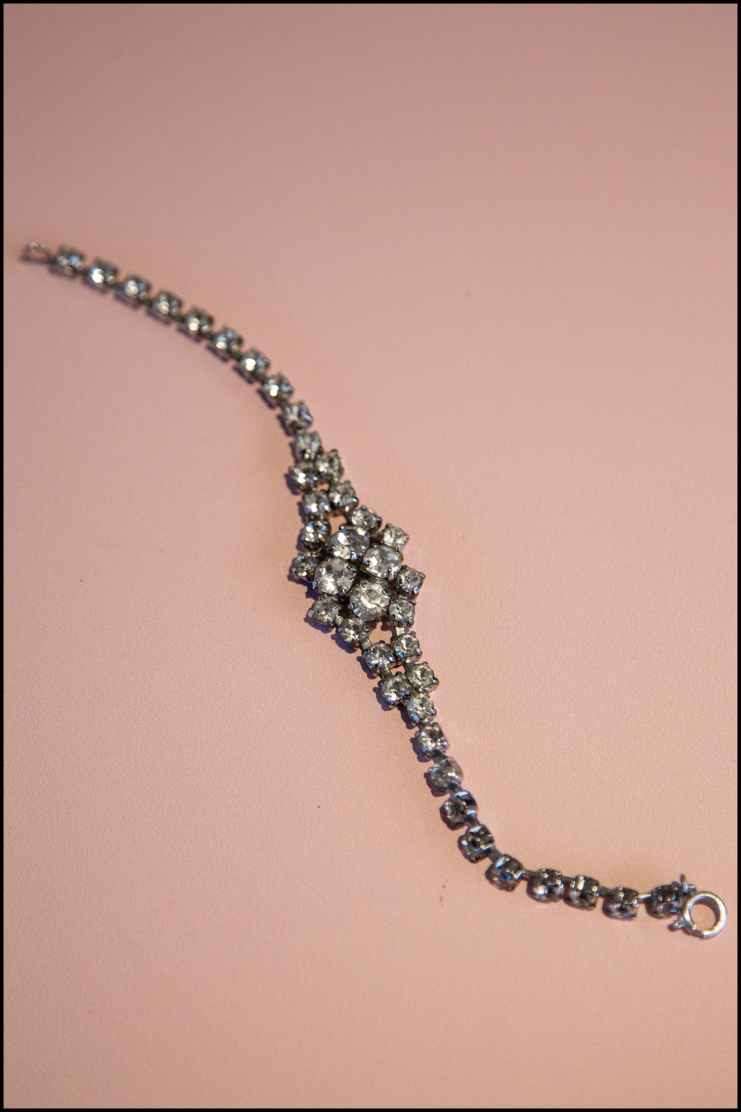 Vintage 1950s Crystal Rhinestone Bracelet