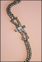 Vintage 1940s Art Deco Bow Rhinestone Bracelet