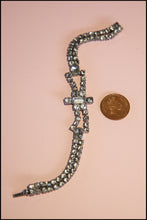 Vintage 1940s Art Deco Bow Rhinestone Bracelet