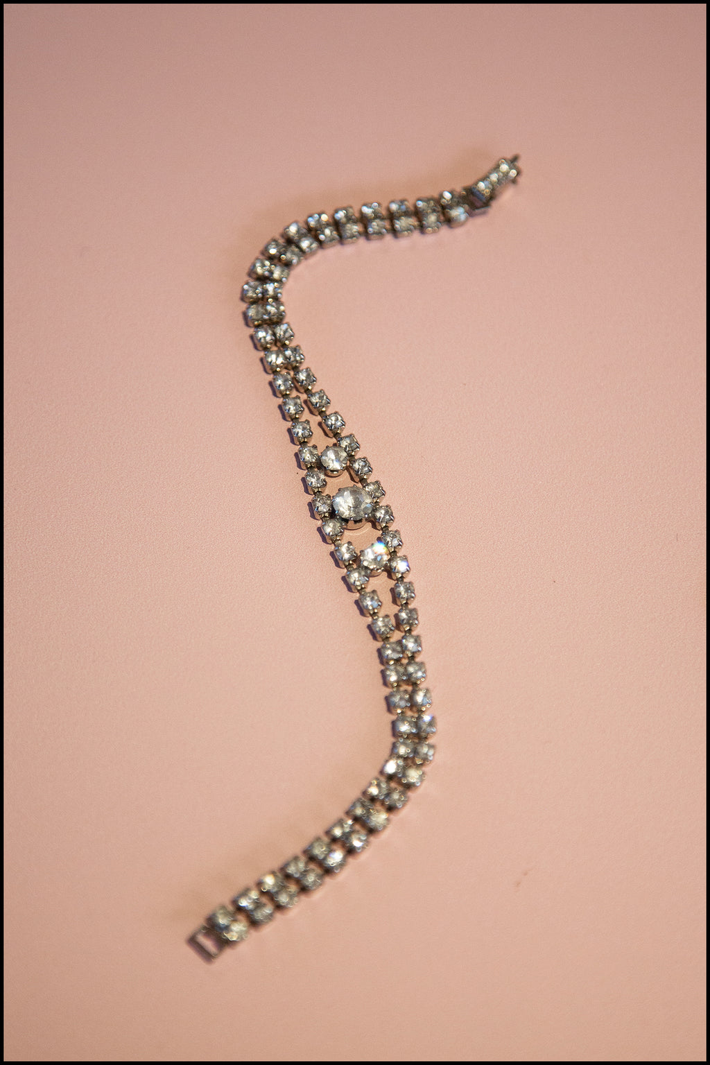 Vintage 1950s Crystal Rhinestone Bracelet