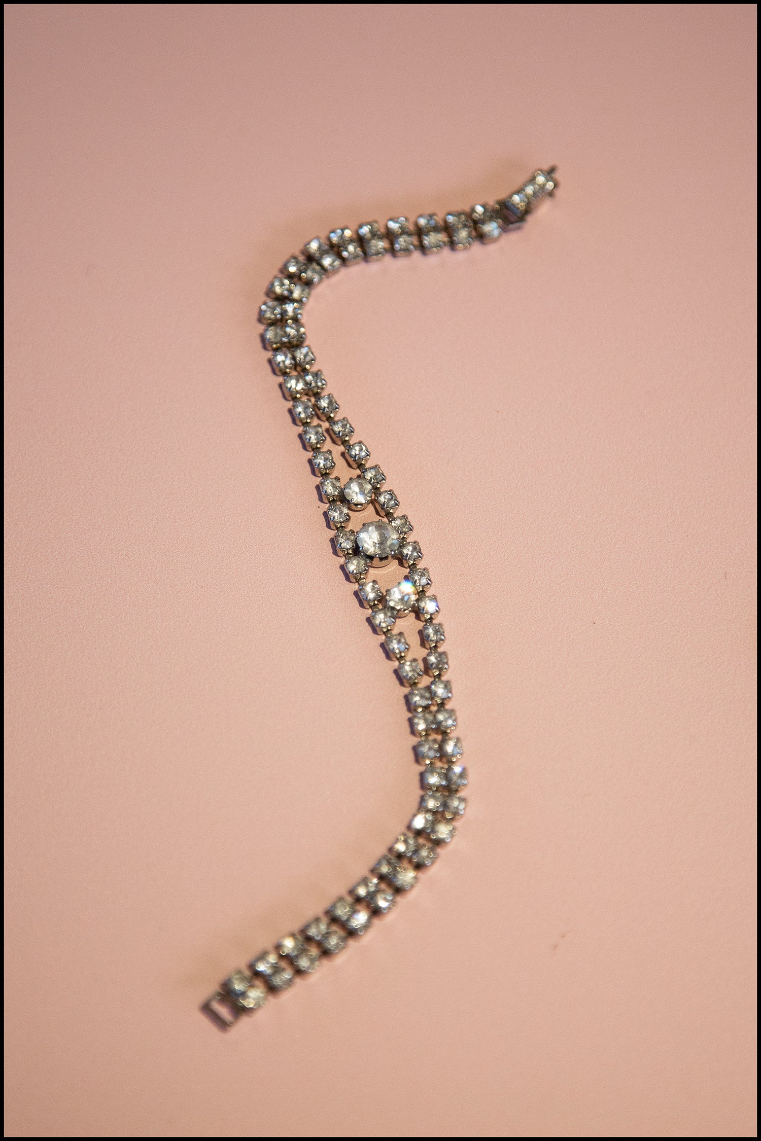Vintage 1950s Crystal Rhinestone Bracelet