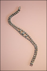 Vintage 1950s Clear Crystal Bracelet