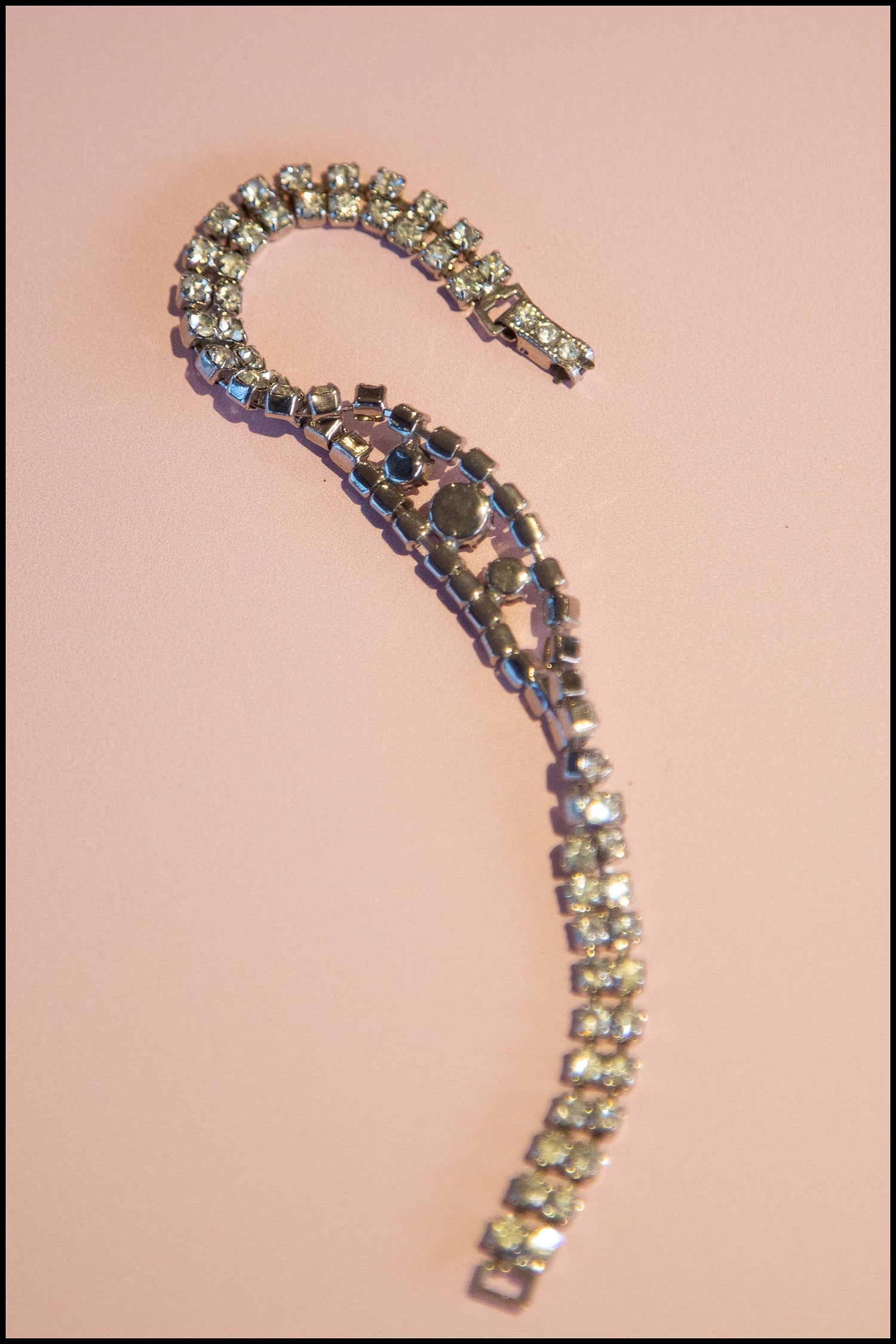 Vintage 1950s Crystal Rhinestone Bracelet