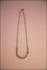 Vintage 1950s Crystal Curve Necklace