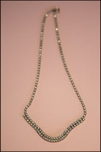 Vintage 1950s Crystal Curve Necklace