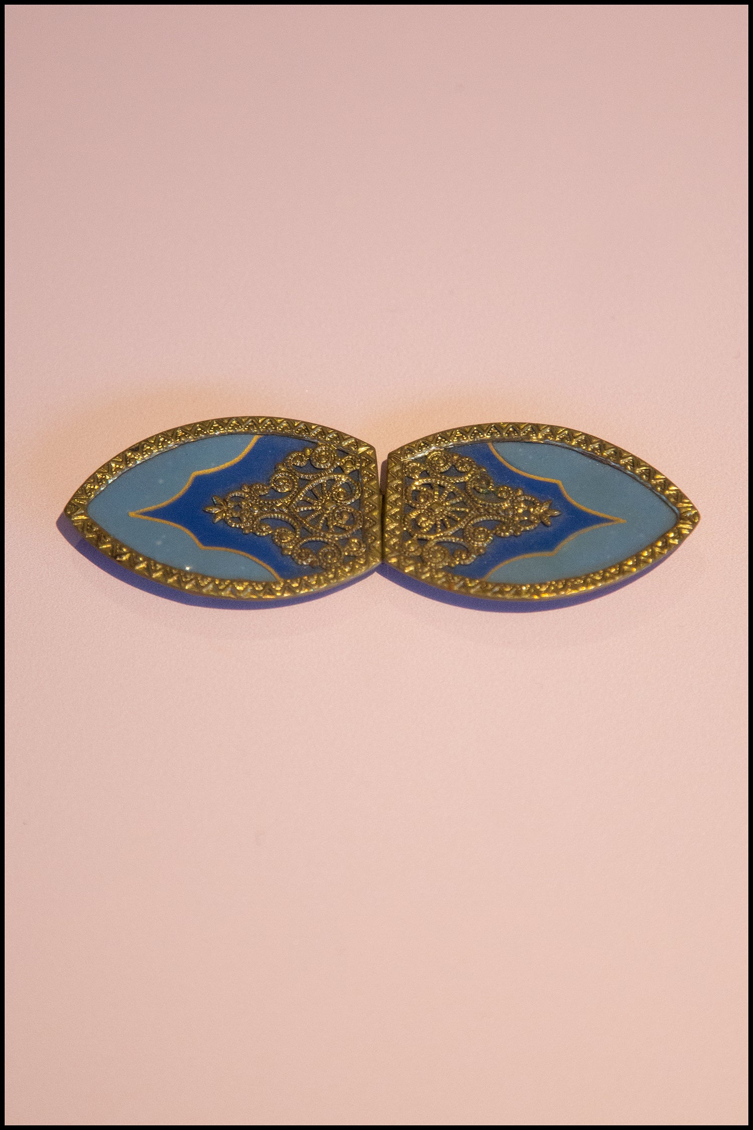 Vintage 1920s Enamelled Belt Buckle (made to order)
