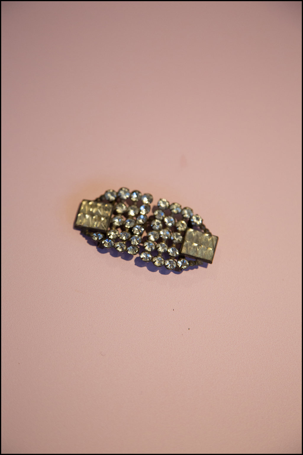 Vintage 1920s Crystal Belt Buckle (made to order)