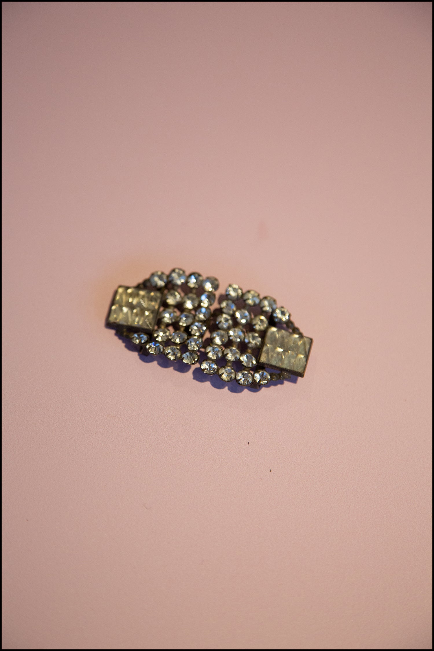 Vintage 1920s Crystal Belt Buckle (made to order)