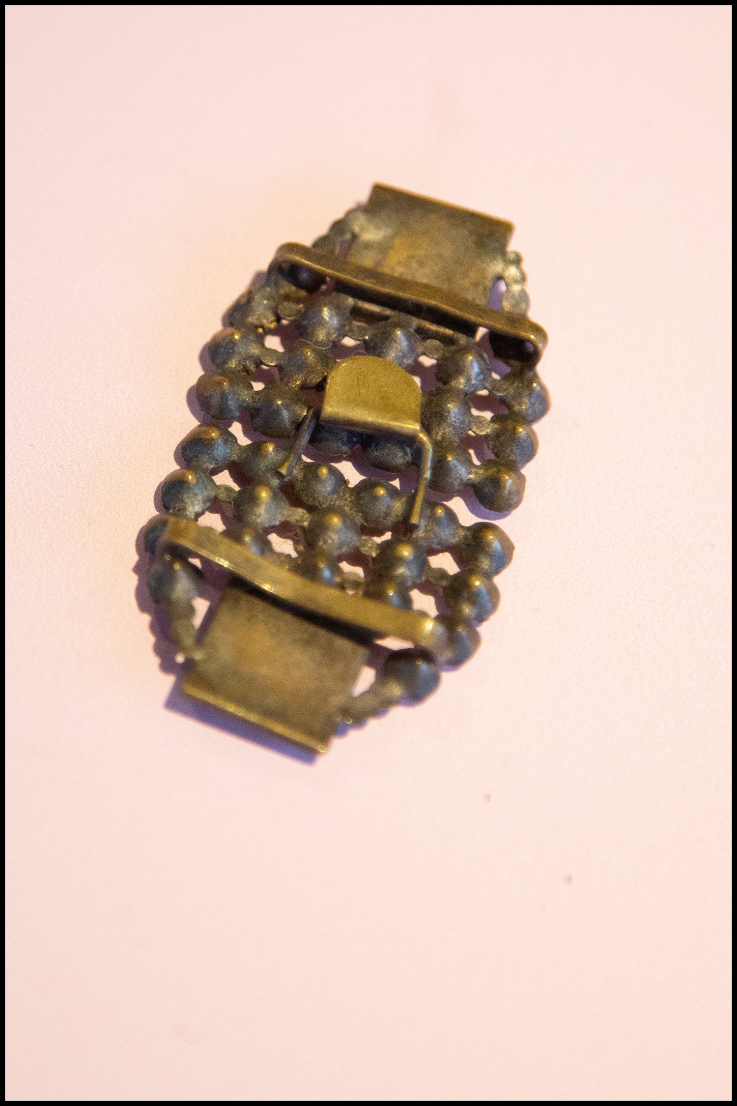 Vintage 1920s Crystal Belt Buckle (made to order)