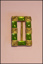Vintage 1930s Green Art Deco Belt Buckle (made to order)