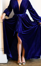 Vamp - Royal Blue Velvet Gown