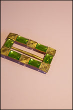 Vintage 1930s Green Art Deco Belt Buckle (made to order)