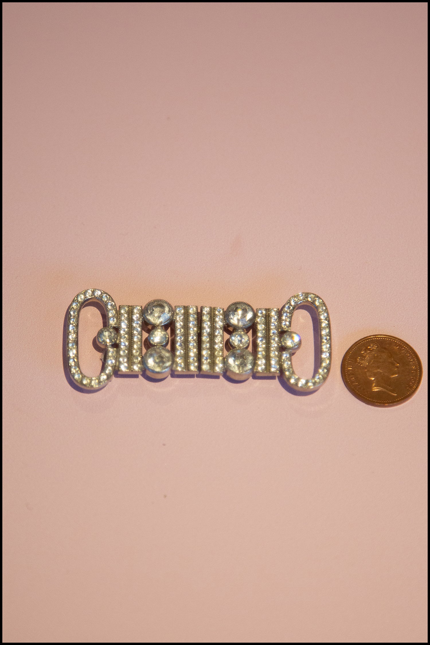 Vintage 1930s Art Deco Crystal Belt Buckle (made to order)