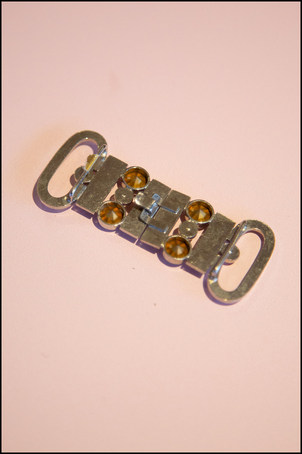 Vintage 1930s Art Deco Crystal Belt Buckle (made to order)