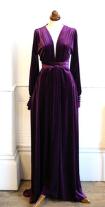 Vamp - Deep Purple Velvet Gown
