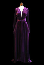 Vamp - Deep Purple Velvet Gown