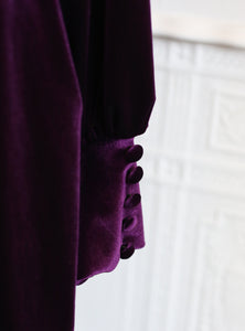 Vamp - Deep Purple Velvet Gown
