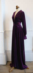Deep purple deals velvet dress