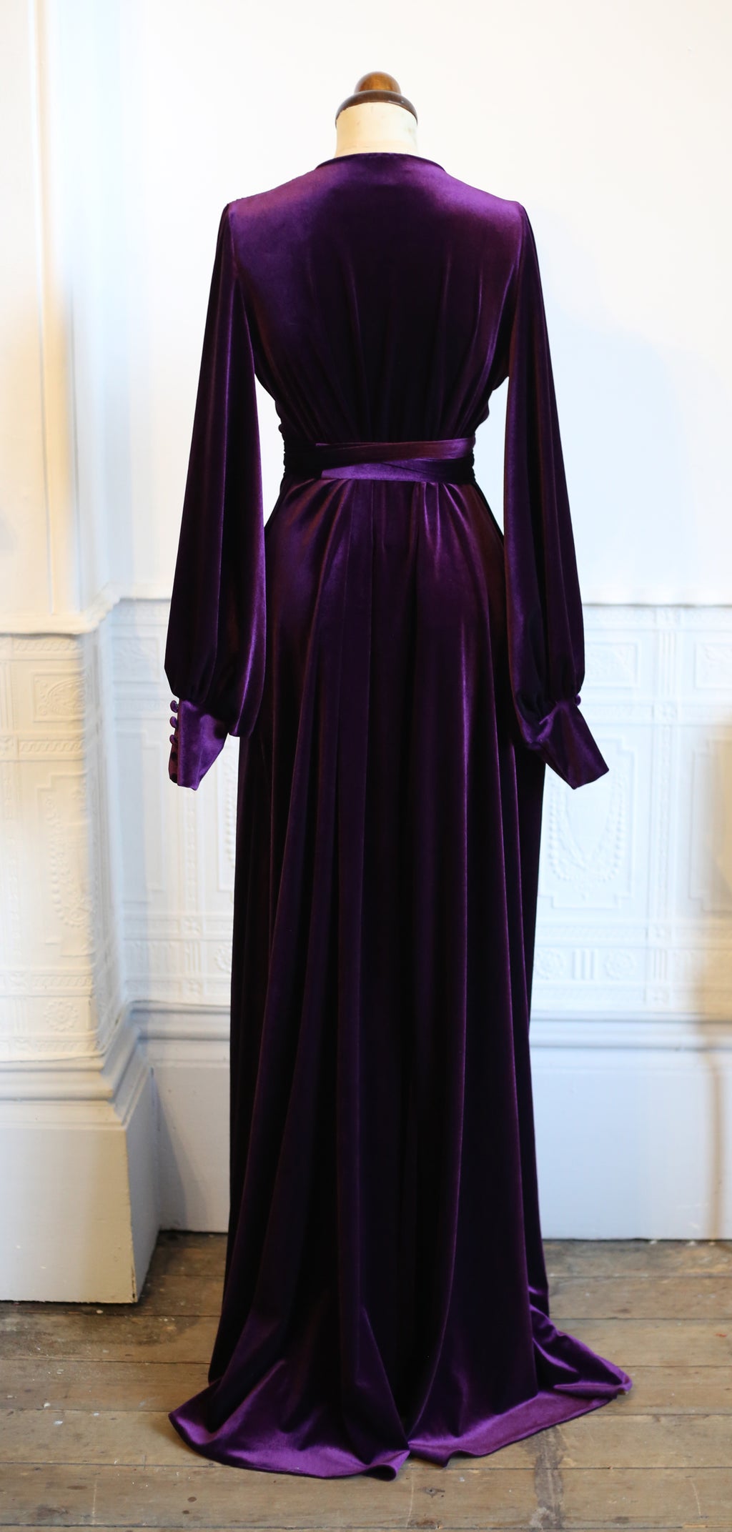 Vamp - Deep Purple Velvet Gown