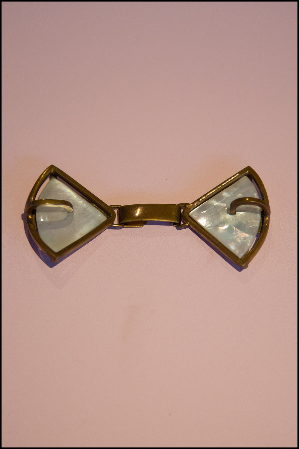 Vintage 1920s Deco Pearl Buckle Belt (made to order)