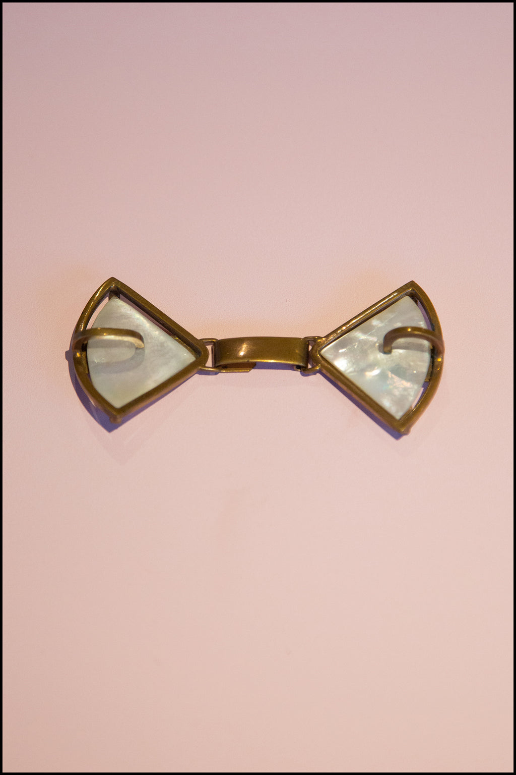 Vintage 1920s Deco Pearl Buckle Belt (made to order)