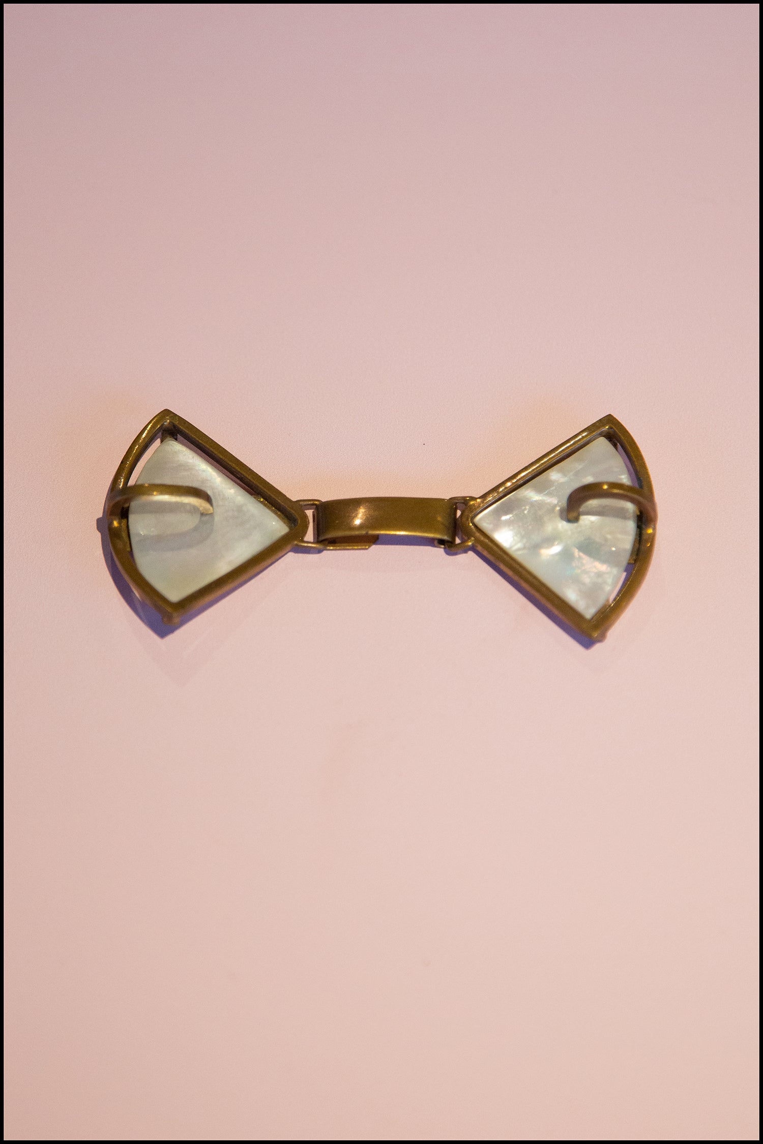 Vintage 1920s Deco Pearl Buckle Belt (made to order)