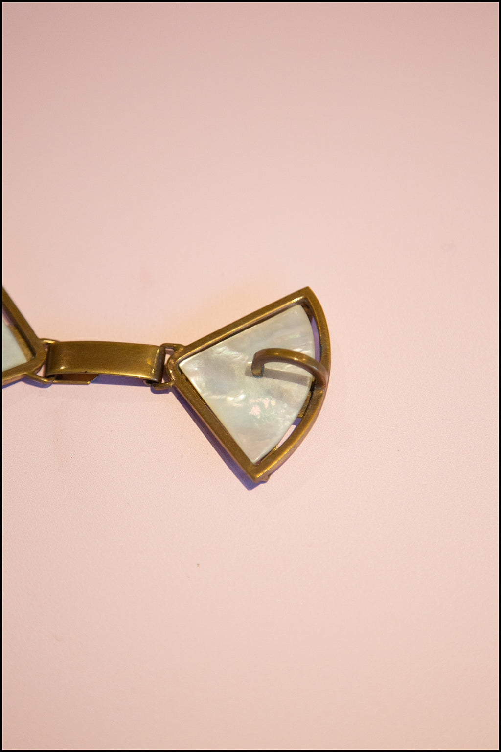 Vintage 1920s Deco Pearl Buckle Belt (made to order)