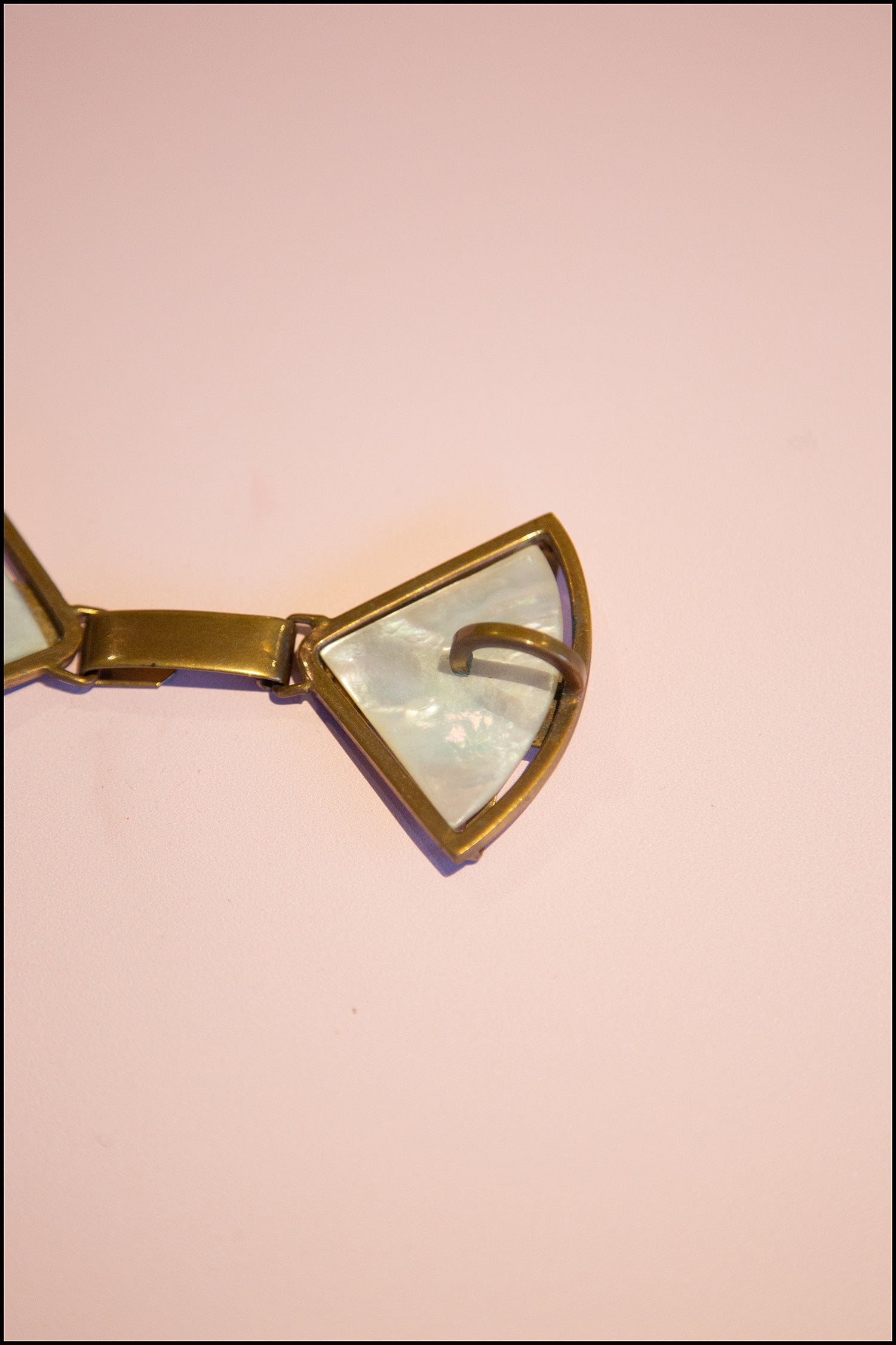 Vintage 1920s Deco Pearl Buckle Belt (made to order)
