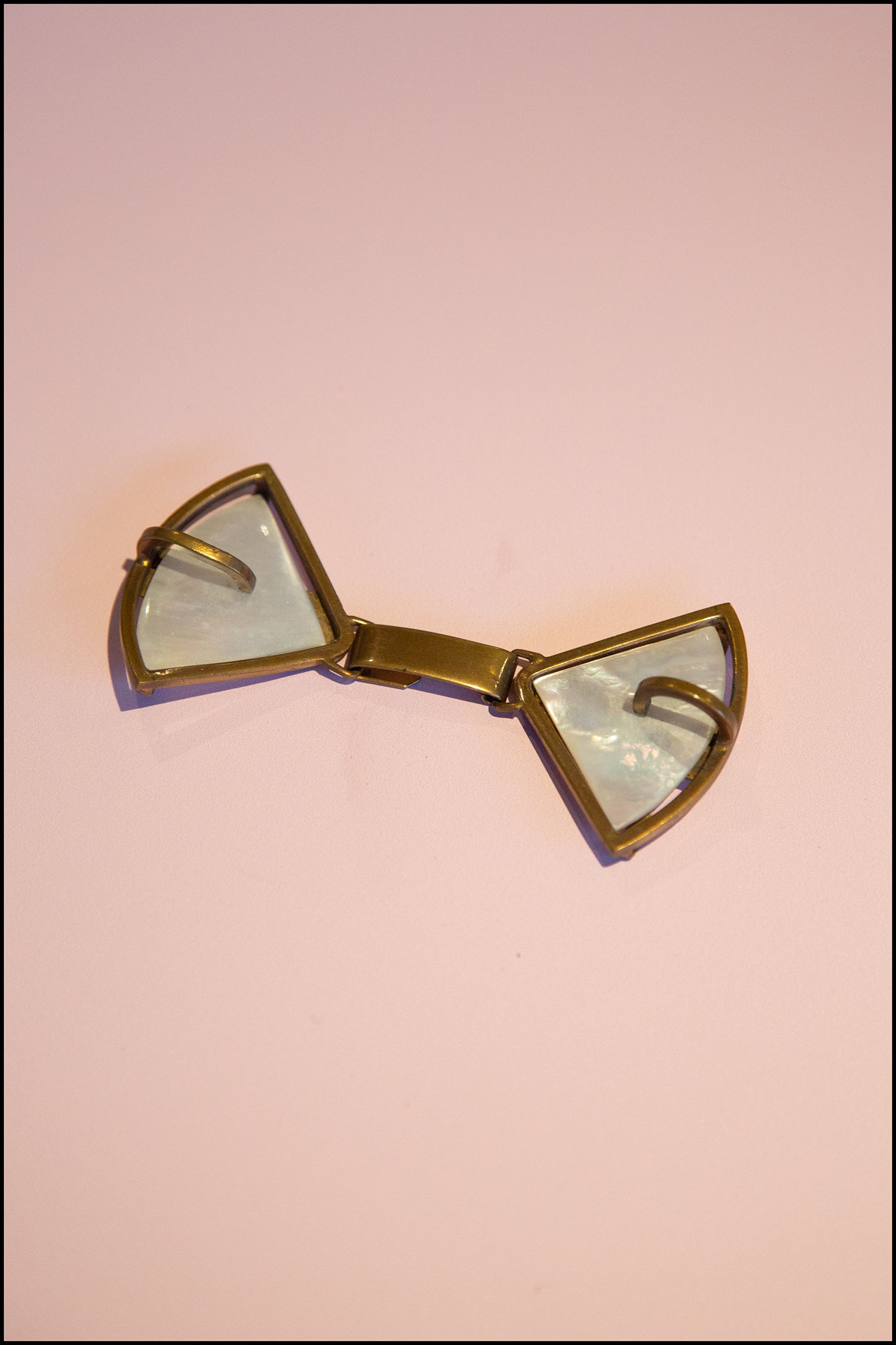 Vintage 1920s Deco Pearl Buckle Belt (made to order)