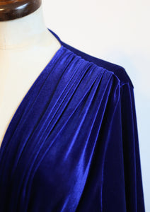 Vamp - Royal Blue Velvet Gown