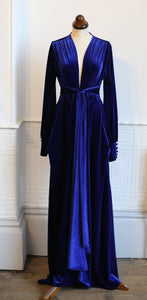 Vamp - Royal Blue Velvet Gown