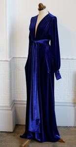 Vamp - Royal Blue Velvet Gown