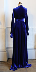 Vamp - Royal Blue Velvet Gown
