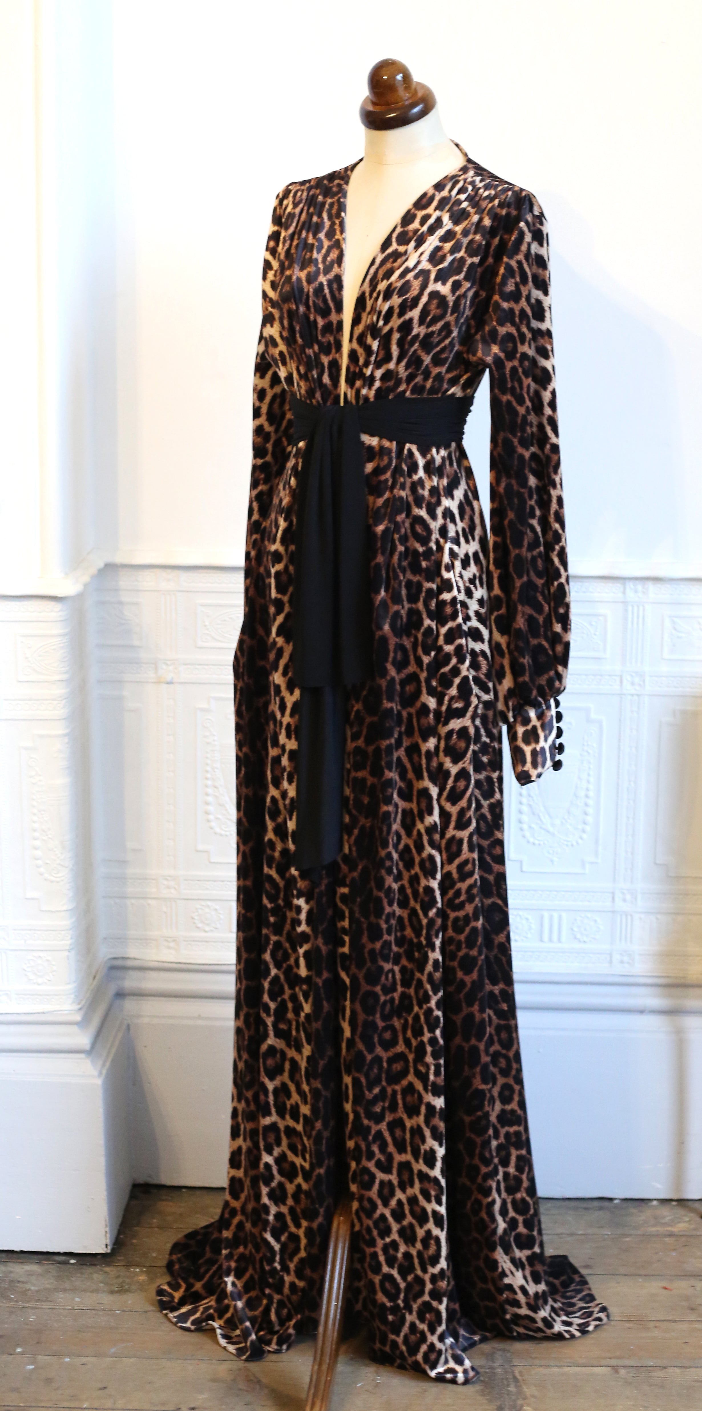 Vamp - Leopard Velvet Gown