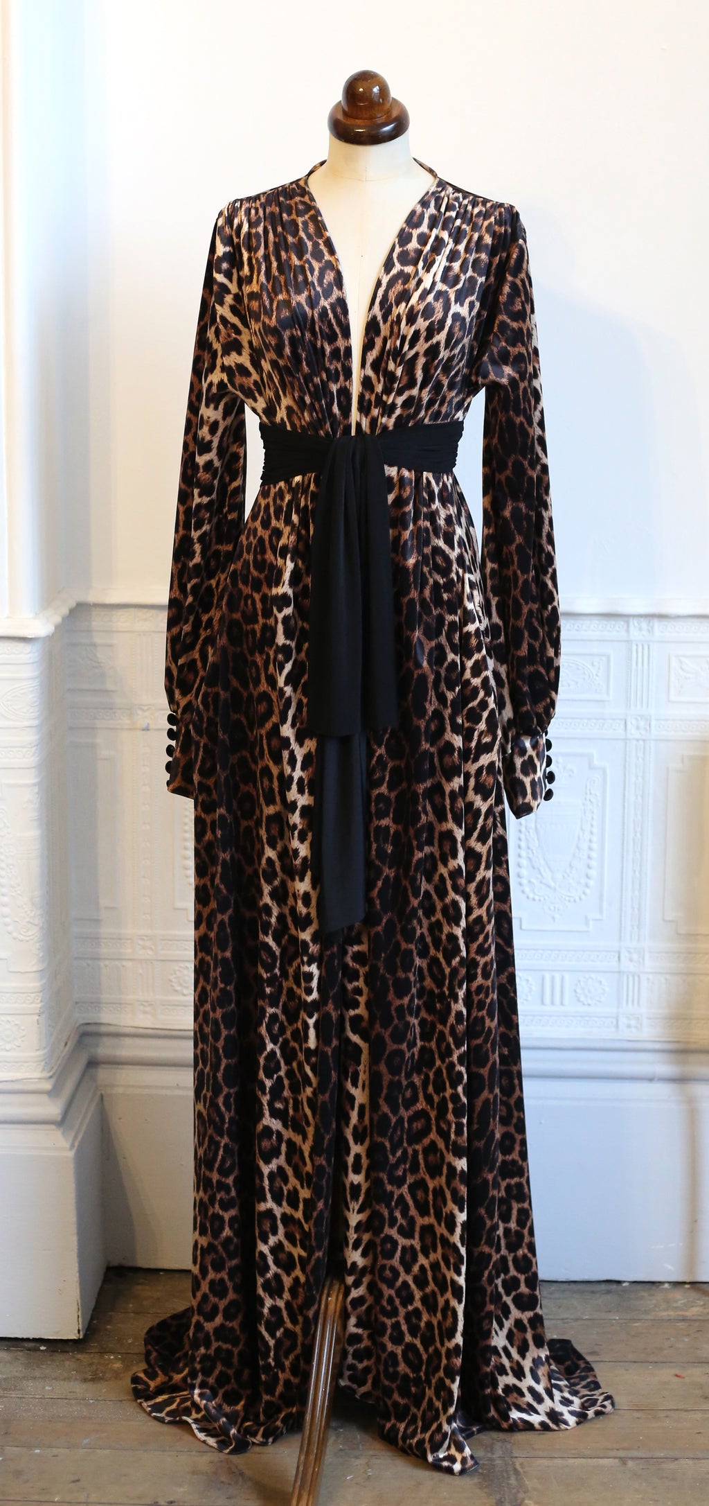 Vamp - Leopard Velvet Gown