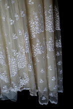 Vintage 1970s Edwardian Style Cream Lace Wedding Dress