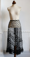 Vintage 1920s Black Lace Skirt