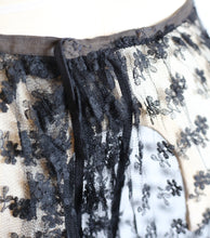 Vintage 1920s Black Lace Skirt